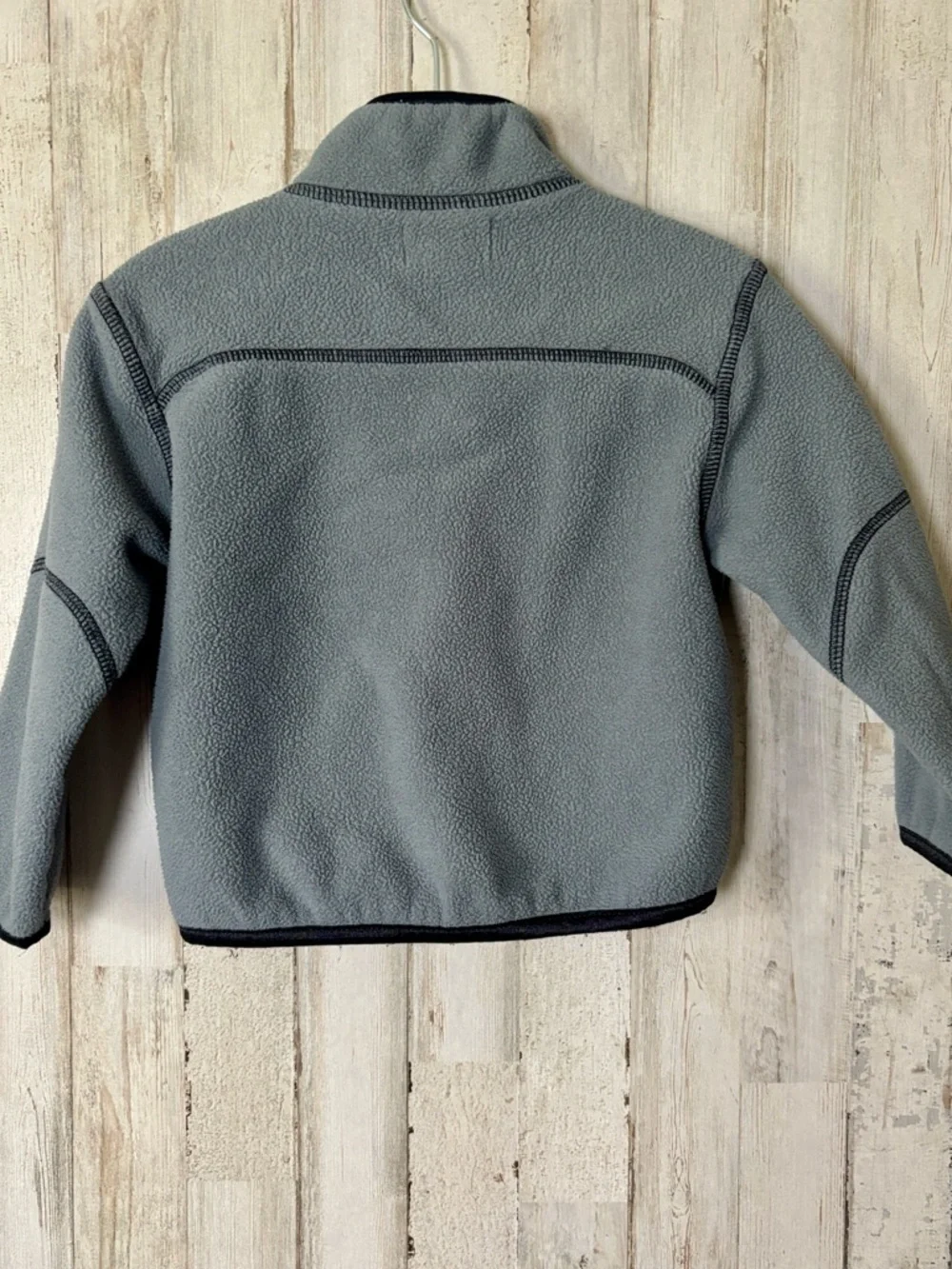 Ralph Lauren Grey Fleece‎ Jacket with Red Accents